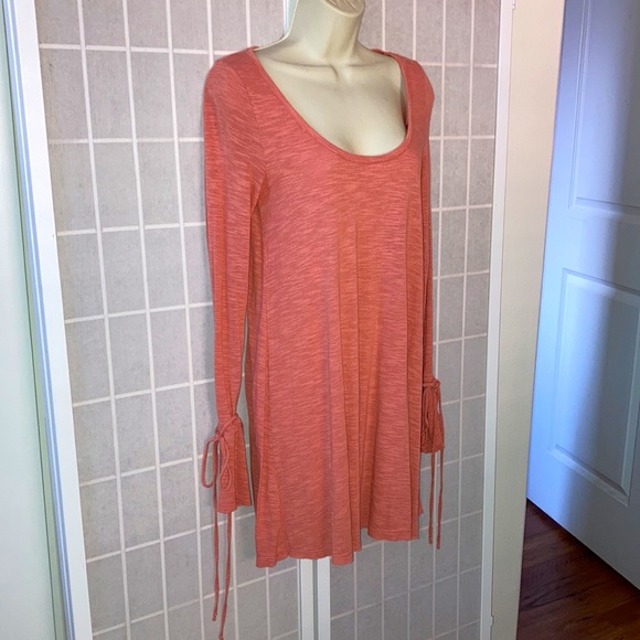 Free People FP BEACH Salmon Pink Boho Tunic/Dress - Picture 6 of 12